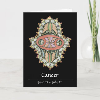Cancer Khamsa noterar kortet Kort