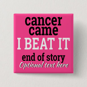 Cancer kom. Jag slår den. Anpassadeöverlevande Knapp