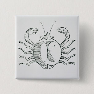 Cancer (krabban) en illustration från 'det knapp