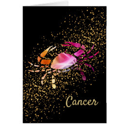 Cancer krabban hälsningskort