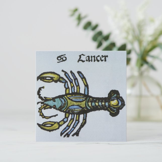 Cancer krabban, Vintagens tecken på Zodiac (Stående Fram)