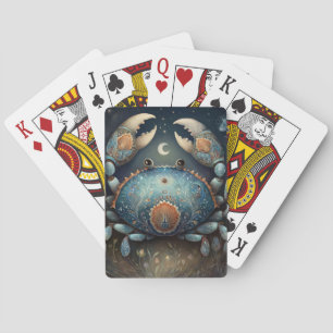 Cancer Kräfta Zodiak Astrologi Mystisk Födelsedag Casinokort