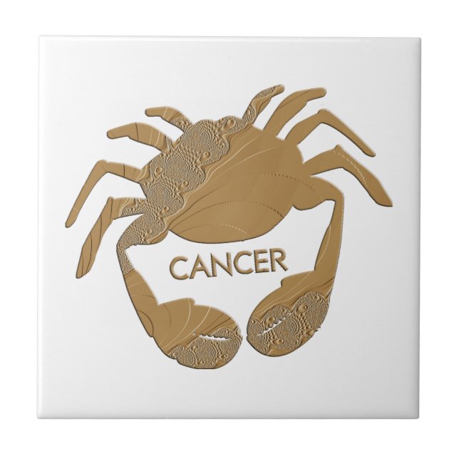 Cancer Kräftans Stjärntecken Kakelplatta (Framsidan)
