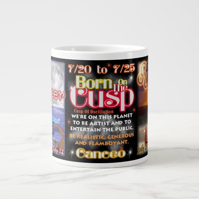 Cancer Leo zodiac cusp Jumbo Mugg 7/20 till 7/25 (Framsidan)