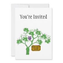 Cancer lever inte här Träd Uggla