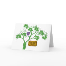 Cancer lever inte här Träd Uggla