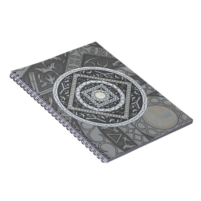 Cancer Mandala-anteckningsbok Anteckningsbok (Högra Sidan)