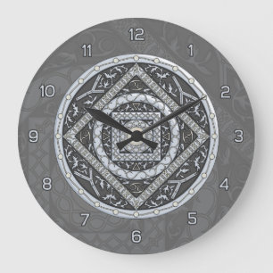 Cancer Mandala Clock Stor Klocka