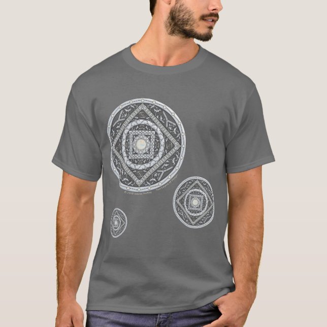 Cancer Mandala Herr Mörk Tröja (Framsida)
