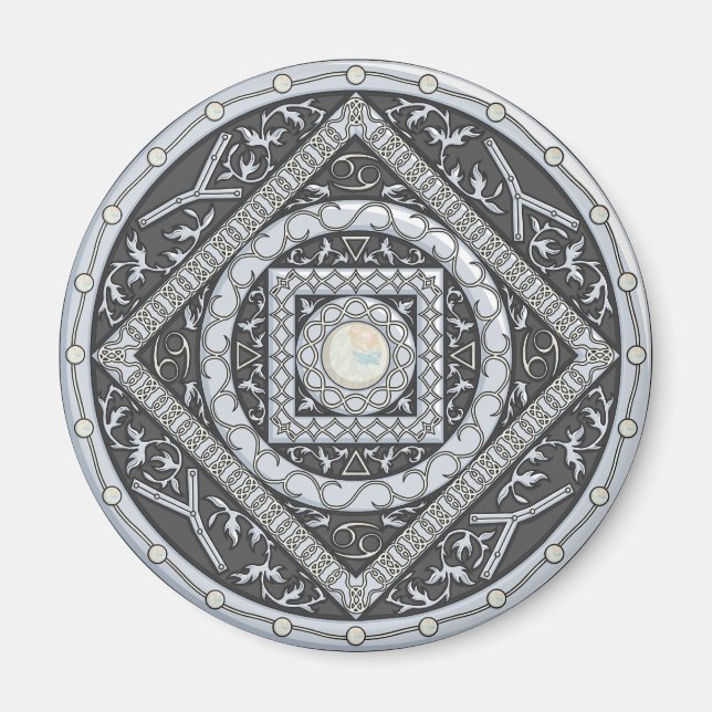 Cancer Mandala Magnet (Framsidan)