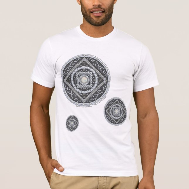 Cancer Mandala Manar apparlight Shirt T-shirt (Framsida)