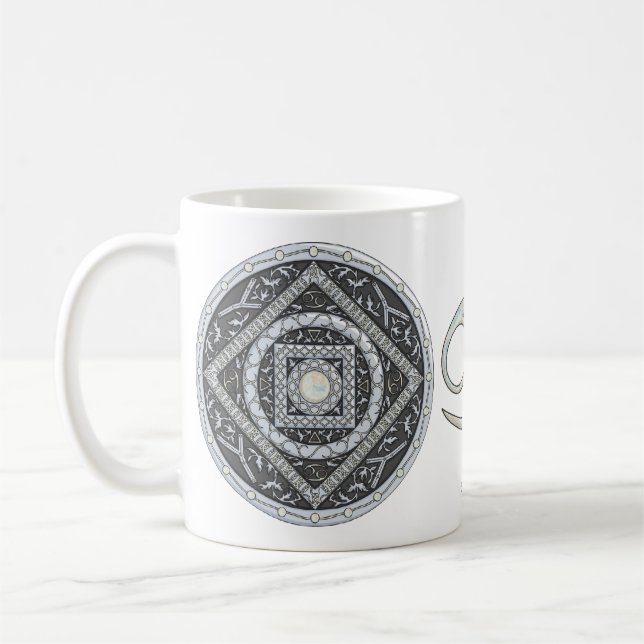 Cancer Mandala Mugg (Vänster)