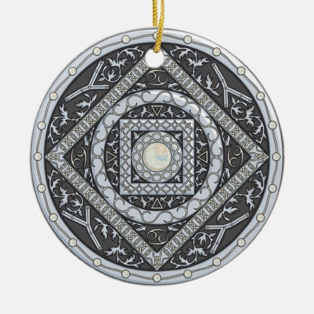 Cancer Mandala Ornament (Framsidan)