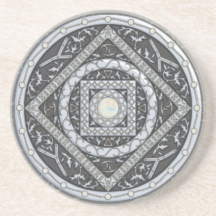 Cancer Mandala Underlägg Sandsten