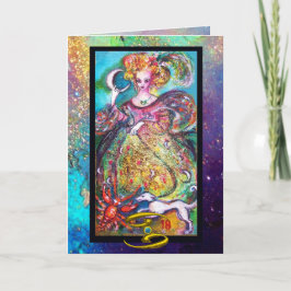 CANCER,MÅNE DAM,TAROT ASTROLOGY ZODIAC BIRTHDAY KORT