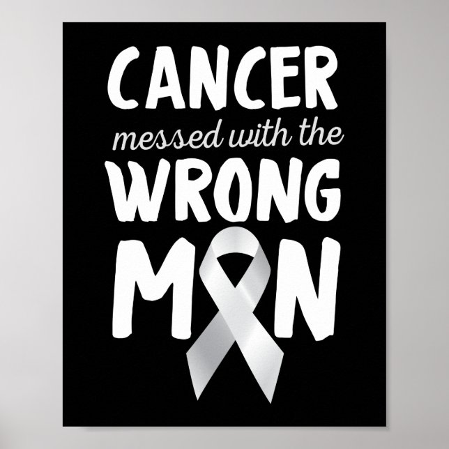 Cancer med fel man i lungcancer poster (Framsidan)