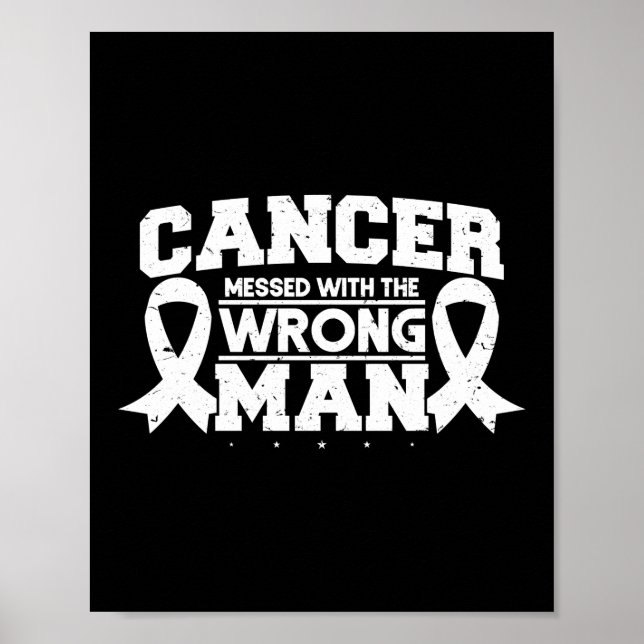 Cancer med fel man i lungcancer poster (Framsidan)