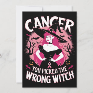 Cancer Medvetenhet Månad Outfit, Warrior Häxa Tack Kort