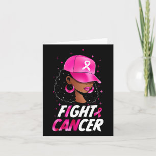 Cancer Medvetenhet Svarta Kvinnor Krigare Rosa Stö Kort