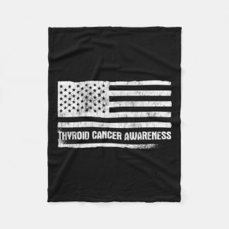 Cancer Medvetenhet Thyroid Cancer Fleecefilt