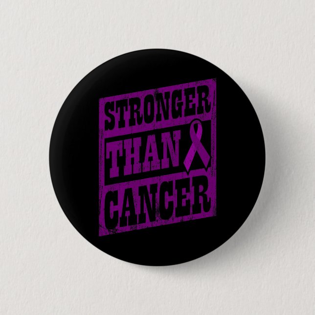 Cancer Medvetenhet Världscancerdagen Starkare än c Knapp (Framsida)