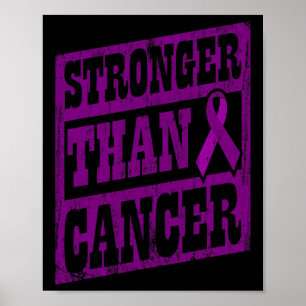 Cancer Medvetenhet Världscancerdagen Starkare än c Poster