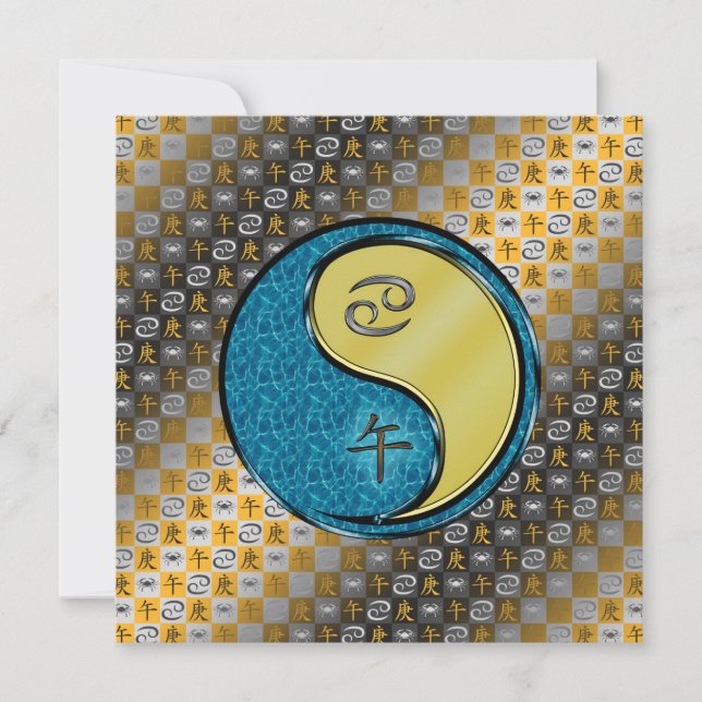 Cancer & Metall Horse Kort (Framsida)