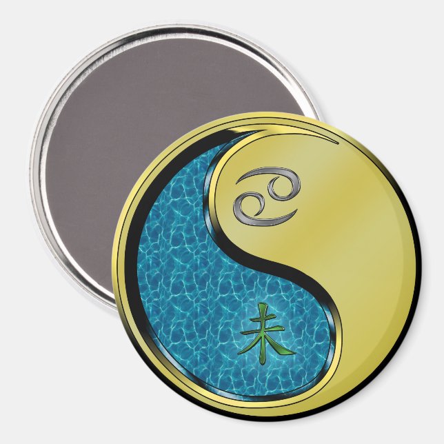 Cancer & Metallget Magnet (Front/Back)
