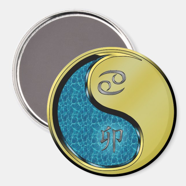 Cancer & Metallkanin Magnet (Front/Back)