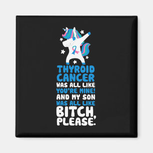 Cancer min son, snälla citera Unicorn Magnet