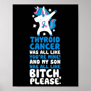 Cancer min son, snälla citera Unicorn Poster