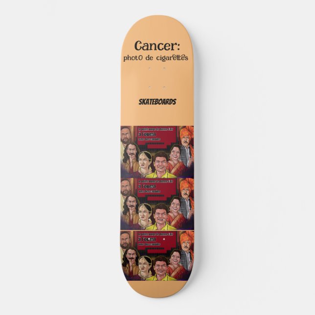 Cancer Mini Skateboard Bräda 18,5 Cm (Framsida)