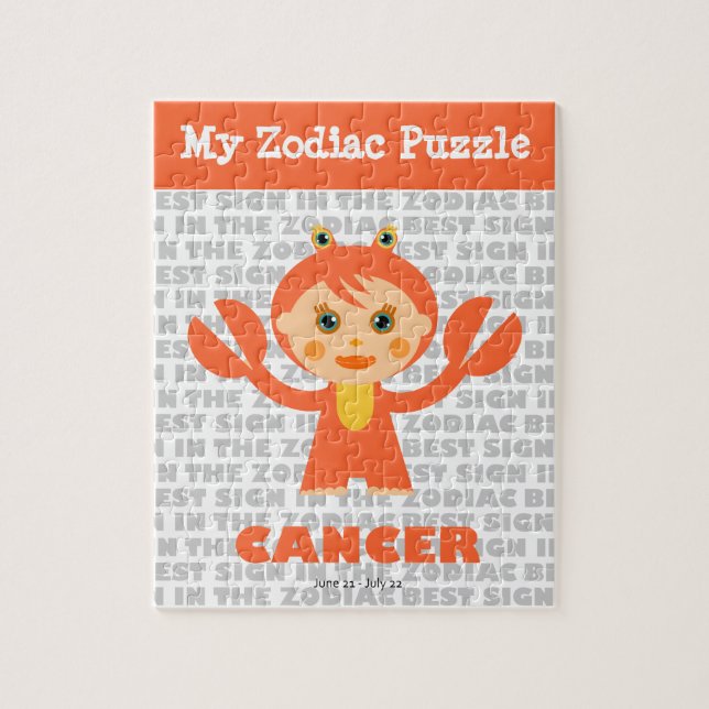 Cancer, mitt Zodiac Puzzle Pussel (Vertikal)