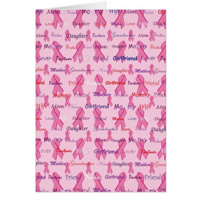 Cancer-Mönster Hälsningskort (Framsidan)