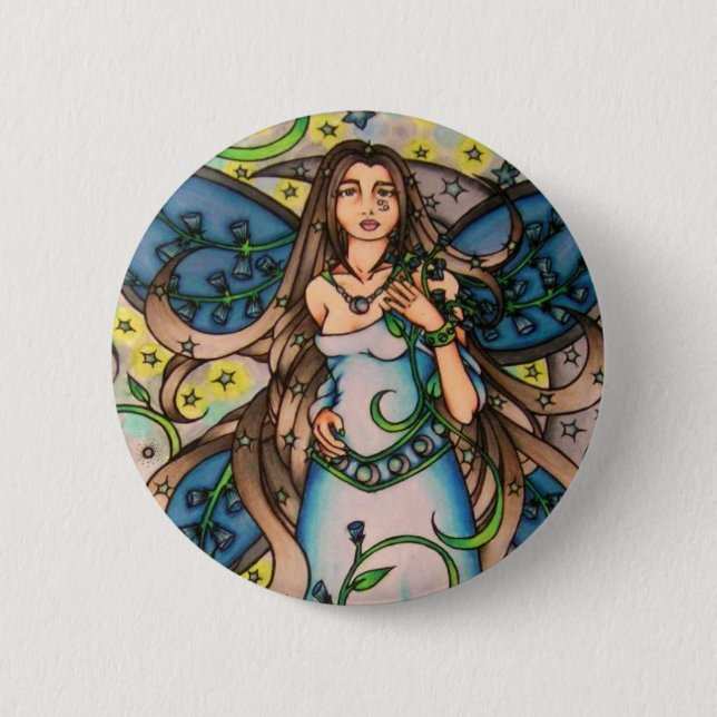 Cancer MoonChild Fairy Goddess Knapp (Framsida)