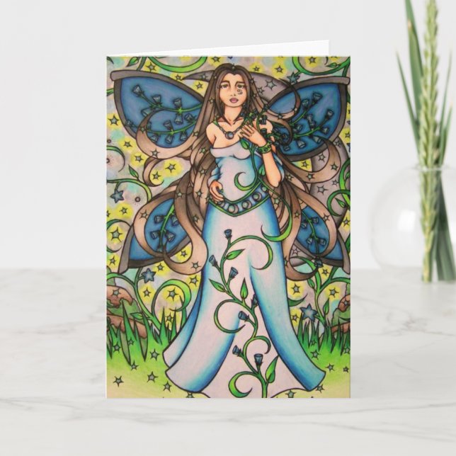 Cancer MoonChild Fairy Goddess Kort (Framsida)