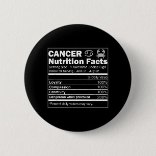 Cancer Näringsfakta Astrologi Zodiakskylt Knapp