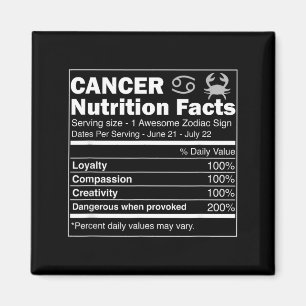 Cancer Näringsfakta Astrologi Zodiakskylt Magnet