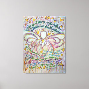 Cáncer No Puede Hacer Angel Canvas Art Painting