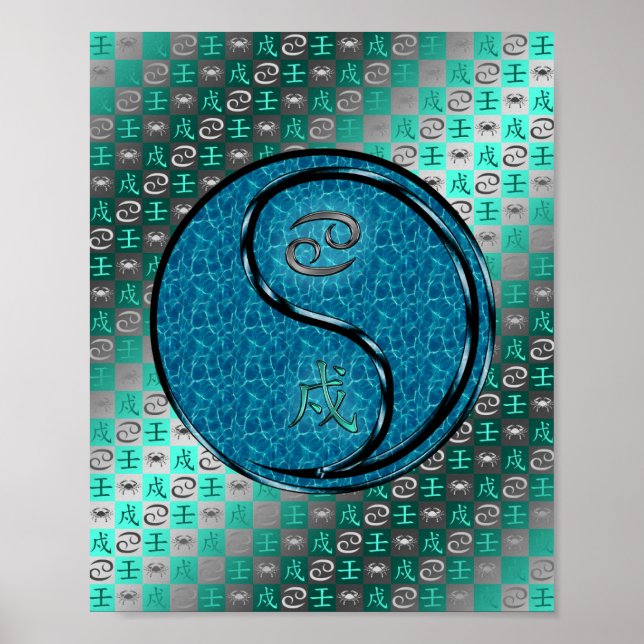 Cancer och Vatten Hund Poster (Framsidan)