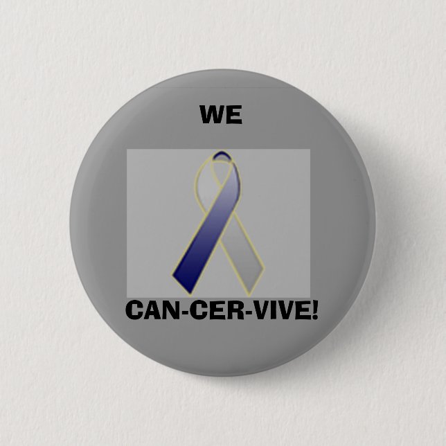 CANCER OSS, CAN-CER-VIVE! KNAPP (Framsida)