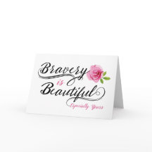 Cancer Patientuppmuntran - Bravery är vackert