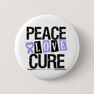 Cancer Peace Kärlek Cure Knapp