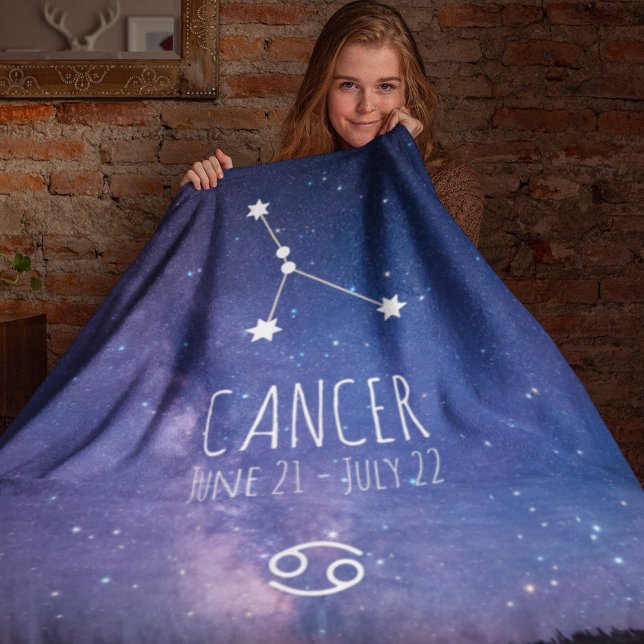 Cancer | Personlig Zodiac Constellation Fleecefilt (Skapare uppladdad)