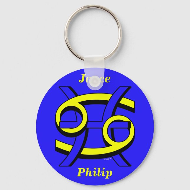 Cancer & Pisces BY Nyckelring (Framsida)