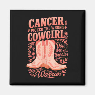 Cancer plockade fel Cowgirl du är en krigare Magnet