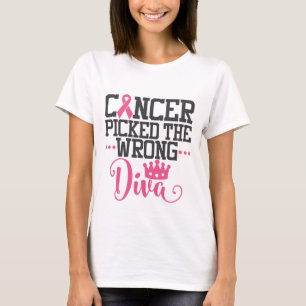 Cancer plockade fel diva Kvotering om medvetenhet T Shirt