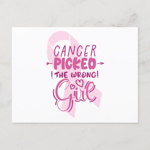 Cancer Plockade fel flicka Vykort