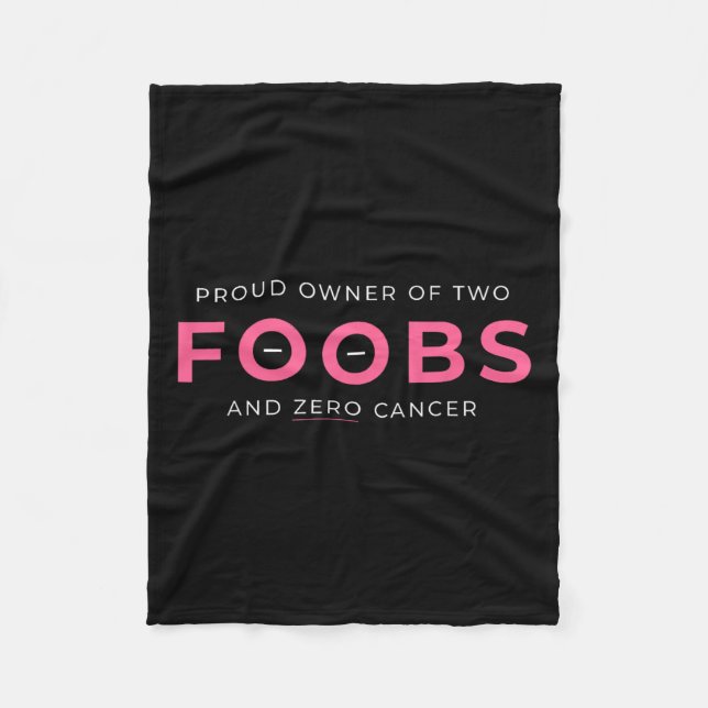 Cancer Reconstruction Mastectomy Proud Owner of TW Fleecefilt (Framsidan)