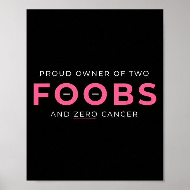 Cancer Reconstruction Mastectomy Proud Owner of TW Poster (Framsidan)